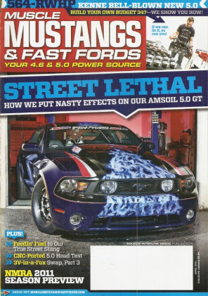 MUSCLE MUSTANGS & FAST FORDS 2011 APR - JPC CNC HEADS FOR COYOTE